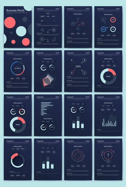 Moderne Infografik Vektorelemente Für Business Broschüren Verwendung Website Imagebroschüre Werbung — Stockvektor