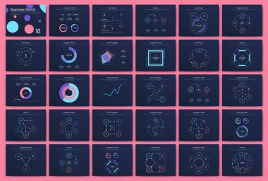 Büyük bir bilgi işleme elementleri seti. Bölüm 10. Broşür, web pankartı için bilgi