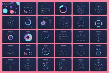 Büyük bir bilgi işleme elementleri seti. Bölüm 10. Broşür, web pankartı için bilgi
