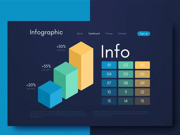 Infográficos Gráficos Vetoriais Modelo Para Criação Aplicativos Móveis Layout Fluxo — Vetor de Stock