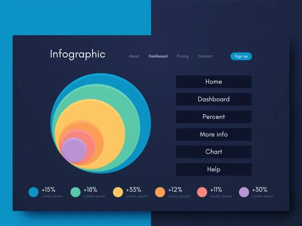 Vektorgrafik Infografik Vorlage Für Die Erstellung Mobiler Anwendungen Workflow Layout — Stockvektor