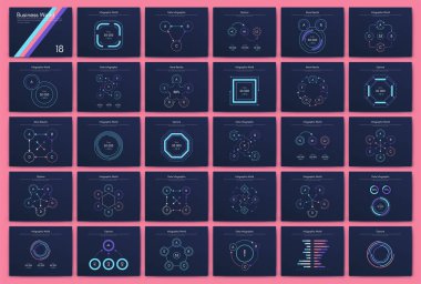 Büyük bir bilgi işleme elementleri seti. Bölüm 10. Broşür, web pankartı için bilgi