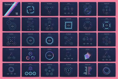 Büyük bir bilgi işleme elementleri seti. Bölüm 10. Broşür, web pankartı için bilgi