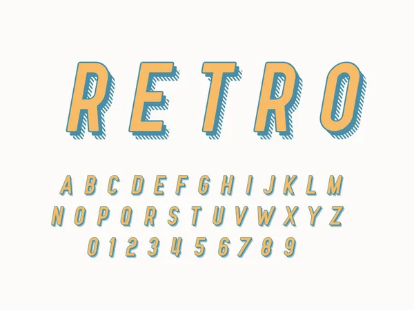 Stijlvolle Trendy Logo Retro Bar Kleurrijke Lettertype Vintage Stijl Heldere — Stockvector