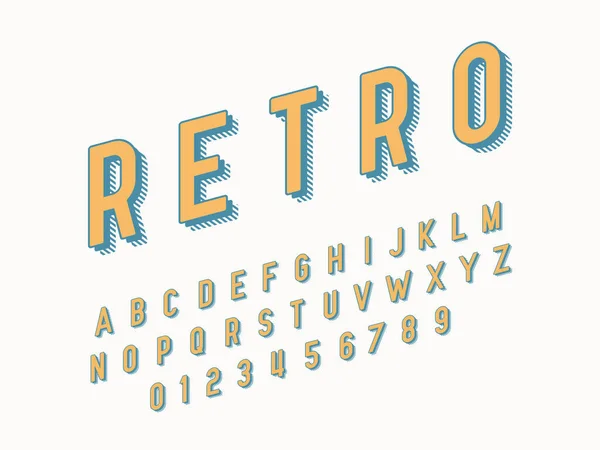 Snygg Trendig Logotype Retro Bar Färgglada Font Vintage Stil Ljusa — Stock vektor