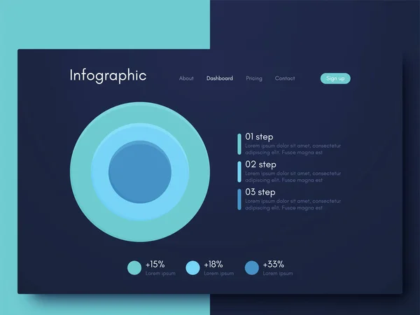 Vektorgrafik Infografik Vorlage Für Die Erstellung Mobiler Anwendungen Workflow Layout — Stockvektor