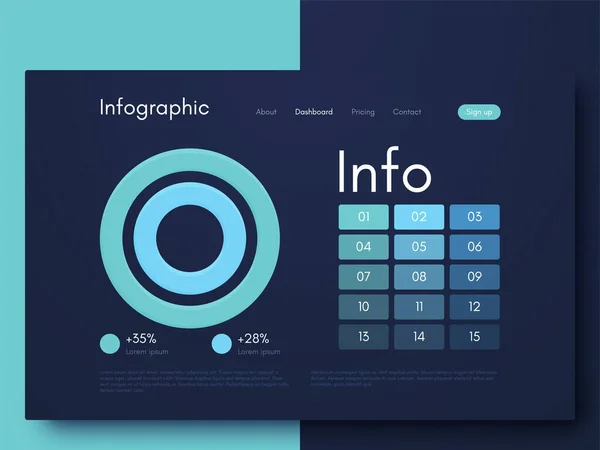 Infografías Gráficas Vectoriales Plantilla Para Crear Aplicaciones Móviles Diseño Flujo — Vector de stock