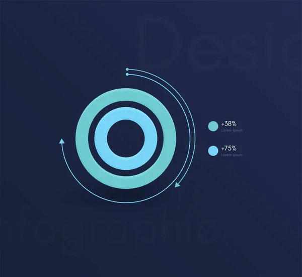 Infografías Gráficas Vectoriales Plantilla Para Crear Aplicaciones Web Diseño Flujo — Vector de stock