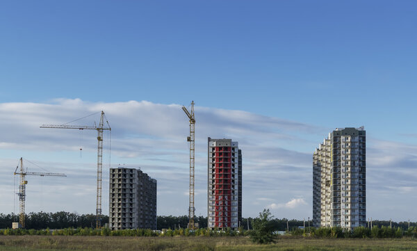 Three buildings on the new site.