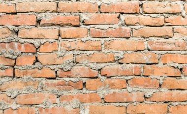 Arka plan kahverengi tuğla duvar yakın çekim