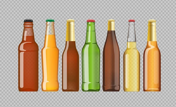 Digital vector cerveza juego de maquetas — Archivo Imágenes Vectoriales