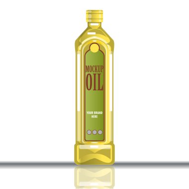 Dijital vektör sarı zeytin ve ayçiçeği yağı