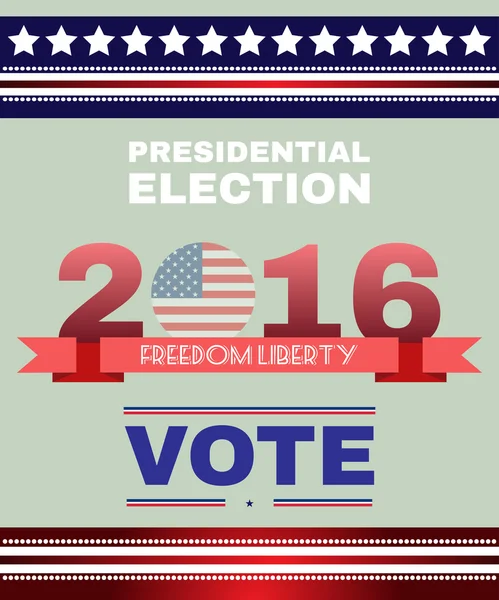Цифрові векторні вибори США з президентським голосуванням — стоковий вектор