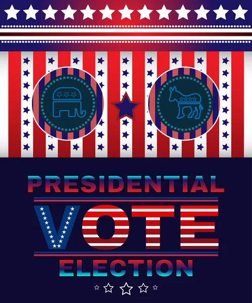 Цифровой вектор президентских выборов 2016 — стоковый вектор