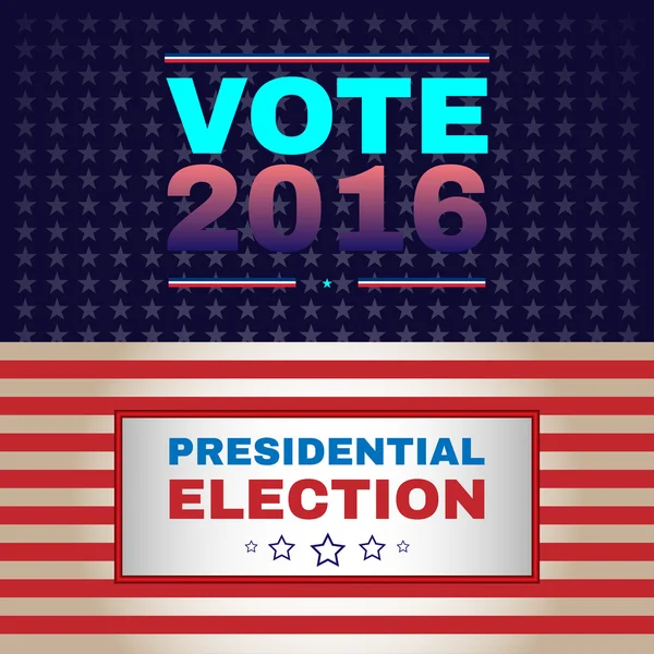 Vetor digital EUA eleição com 2016 —  Vetores de Stock