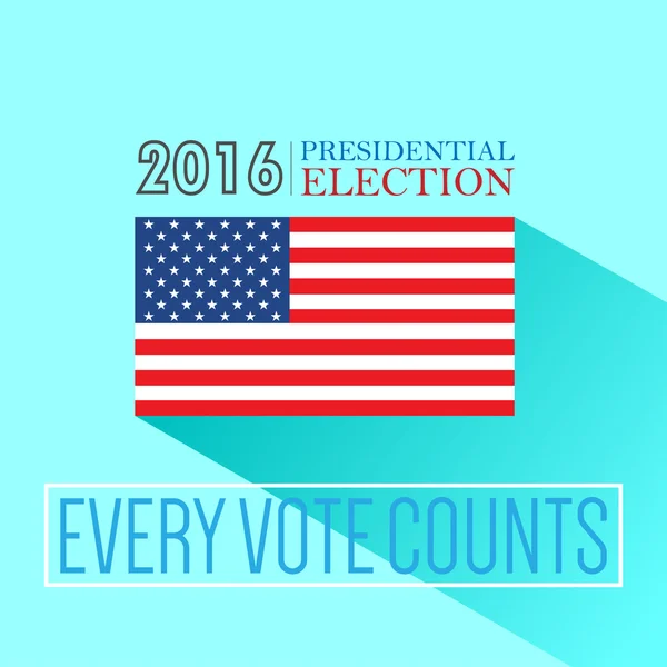 Vector digital EE.UU. elecciones presidenciales 2016 — Vector de stock