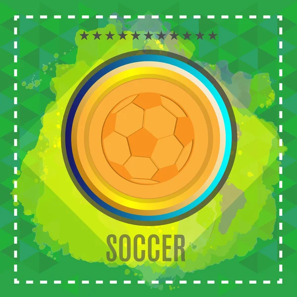 Vector digital, balón de fútbol y fútbol — Archivo Imágenes Vectoriales