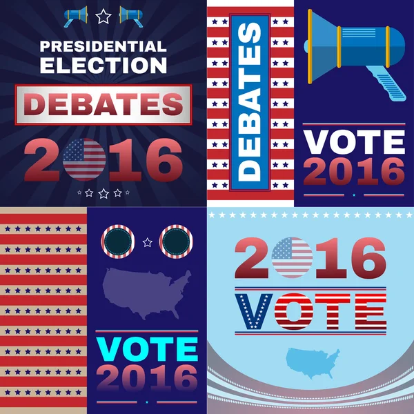 Vector digital EE.UU. elección presidencial — Archivo Imágenes Vectoriales
