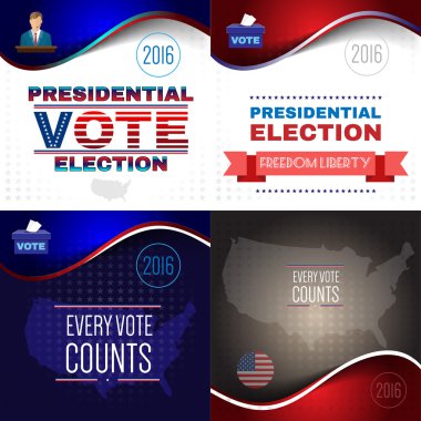 Dijital vektör ABD başkanlık seçimleri