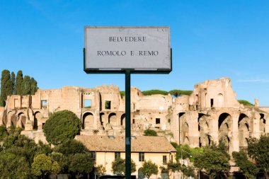 Romulus Roma, belvedere romolo e remo işareti Türbesi