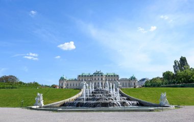 Fotoğraf görünümü üst belvedere Sarayı ve Bahçe