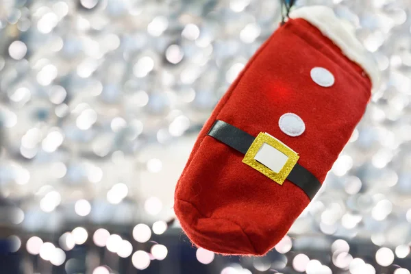 Фото червоної рукавички Санта Клауса — стокове фото