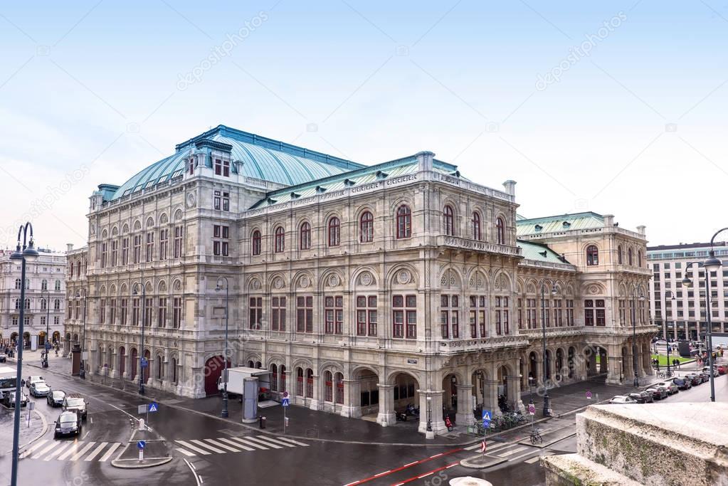 Photo view on vienna opera state house