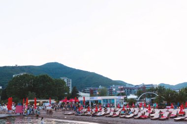 Budva, Karadağ - 11 Haziran 2016: Tre canne otel