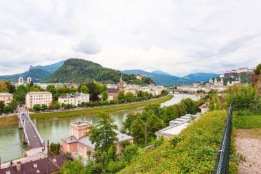 Stadt salzburg üzerinden panoramik görünüm