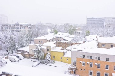 Moldova, ulusal acil hastaneye görünümünü şiddetli kar yağışı