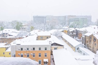 Moldova, ulusal acil hastaneye görünümünü şiddetli kar yağışı