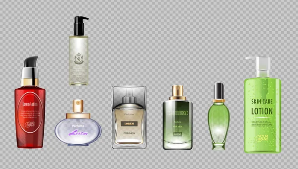Vetor digital vermelho perfume verde —  Vetores de Stock