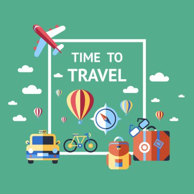 Dijital vektör yeşil yaz saati