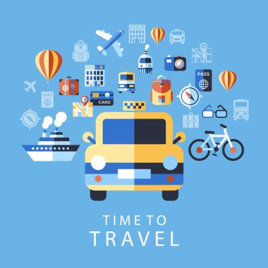 Dijital vektör mavi yaz saati