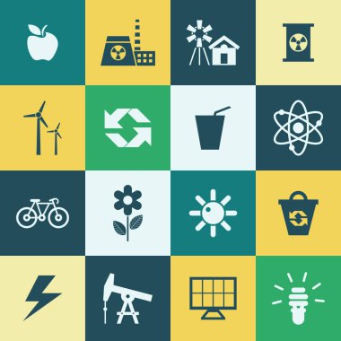 Dijital vektör yeşil ekoloji