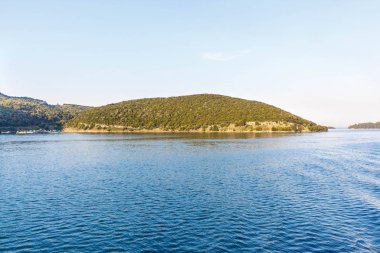 Denizden Corfu adasına görüntülemek