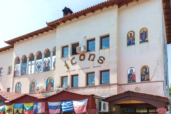 Значки магазин в острова Корфу, Греція — стокове фото