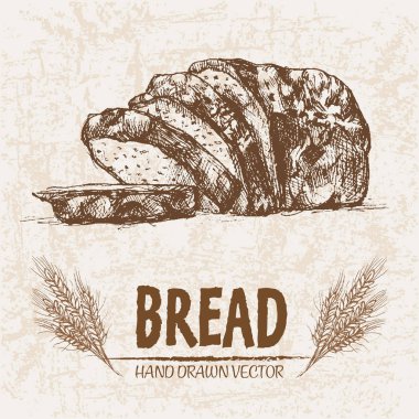 Dijital vektör Hat sanatı pişmiş ayrıntılı