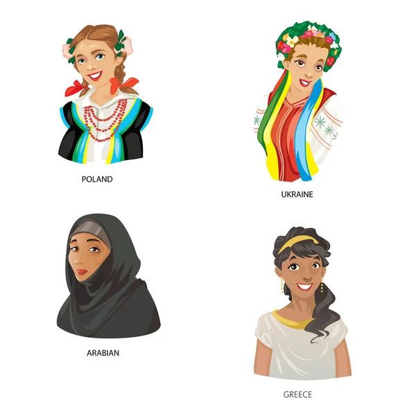 Vecteur numérique drôle de dessin animé arabe — Image vectorielle