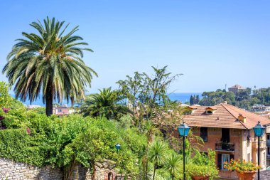 Güzel yaz görünümü için şehir, Santa Margherita Ligure
