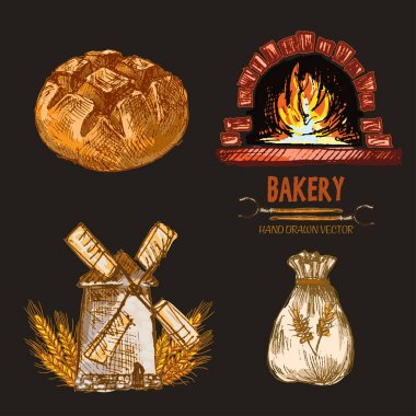 Dijital renkli vektör Hat sanatı altın ayrıntılı