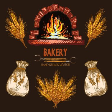 Dijital renkli vektör Hat sanatı altın ayrıntılı