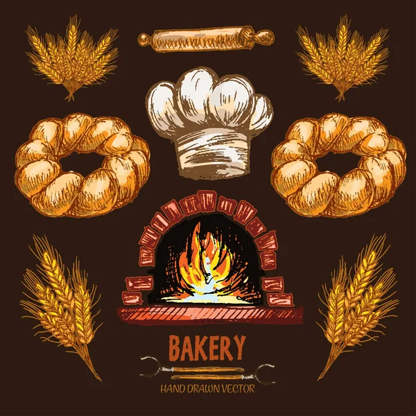 Dijital renkli vektör Hat sanatı altın ayrıntılı