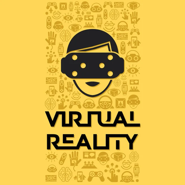 Digitális vector virtuális valóságon készlet — Stock Vector