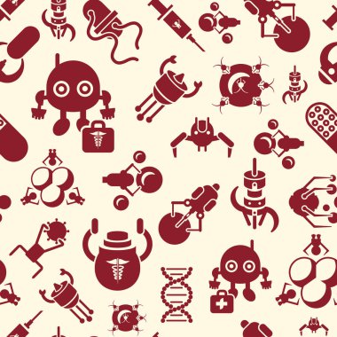 Dijital akıllı tıbbi nano robotlar kavramı nesneleri