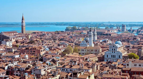 Panoramaaufnahme stadtbild von venedig in italien — Stockfoto