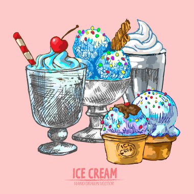 Dijital vektör Hat sanatı rasgele ayrıntılı