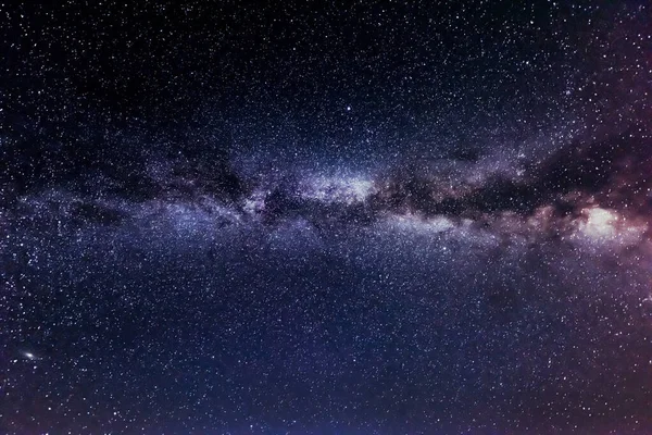 Млечный путь со звездами и галактиками — стоковое фото