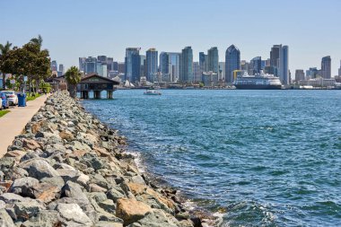 San Diego şehri telefoto lensleriyle kapanıyor.