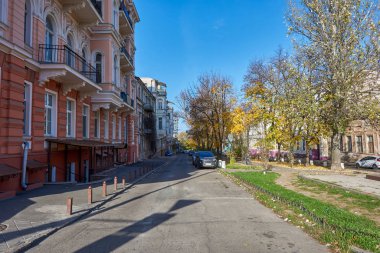 Odessa 'da güzel ve rahat bir caddenin çekimi